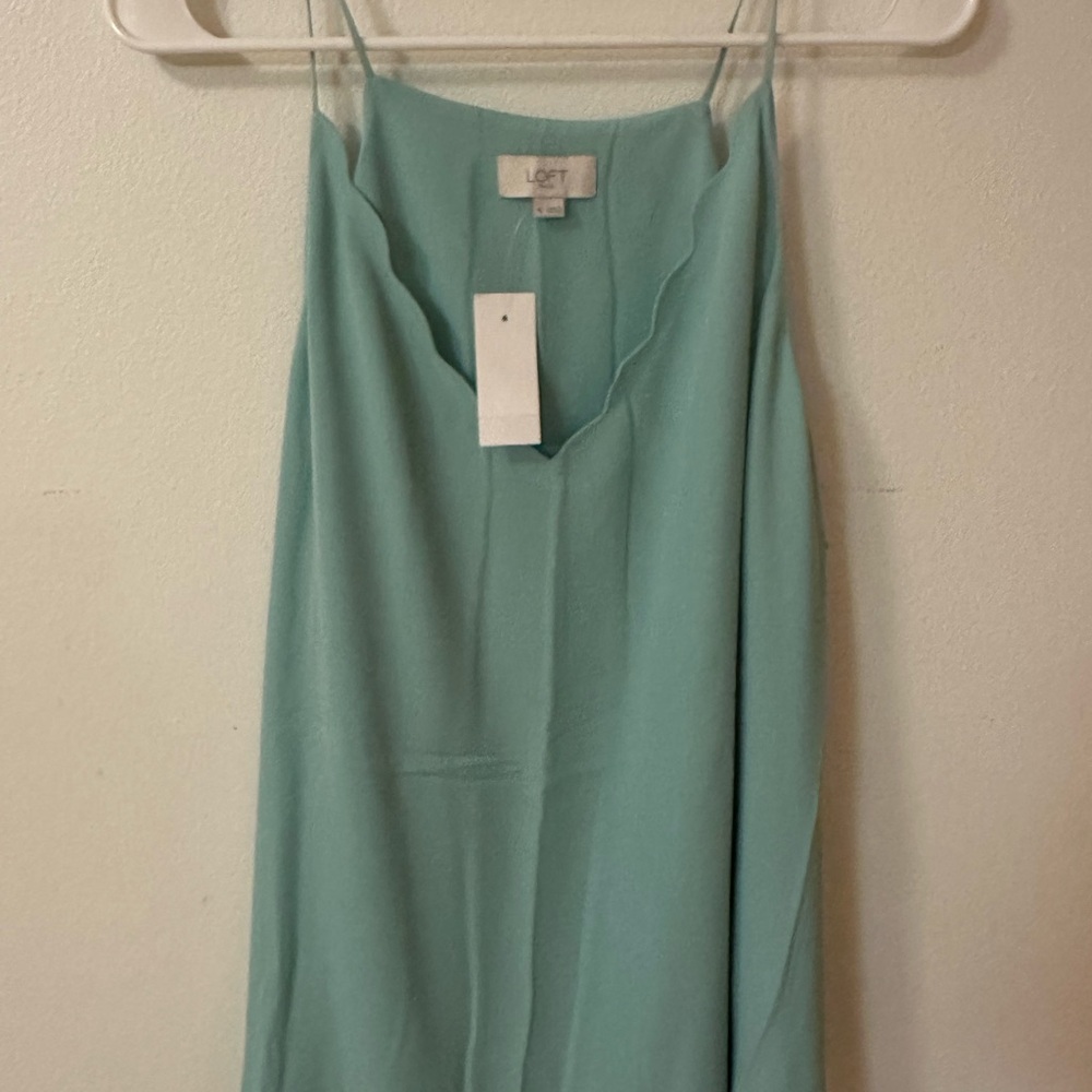 LOFT Soft Blue V-Neck Blouse